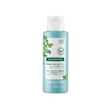 KLORANE POLVO LIMPIADOR PURIFICANTE menta 50gr.