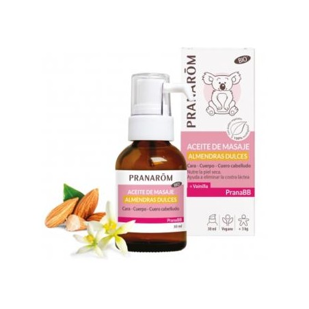 PRANABB aceite almendras dulces 30ml. BIO