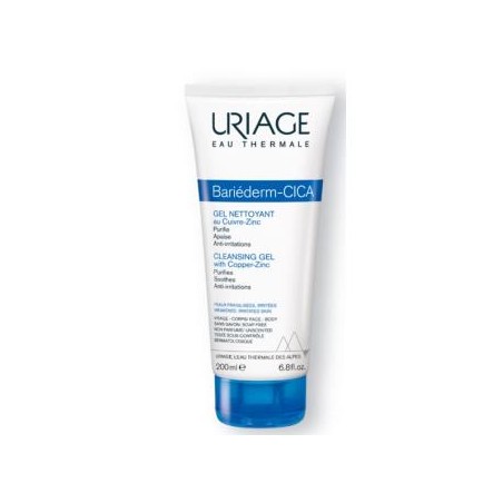 URIAGE BARIEDERM CICA gel limpiador 200ml.
