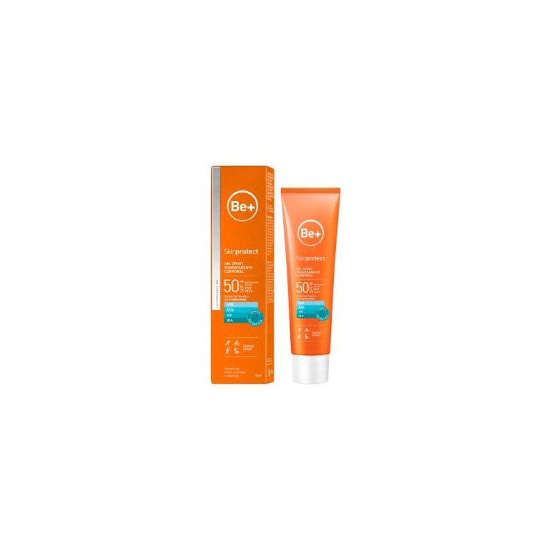 BE+ SPORT CORP spf 50+ GEL TRANS 75ml BE+ SPORT CORP spf 50+ GEL TRANS 75ml