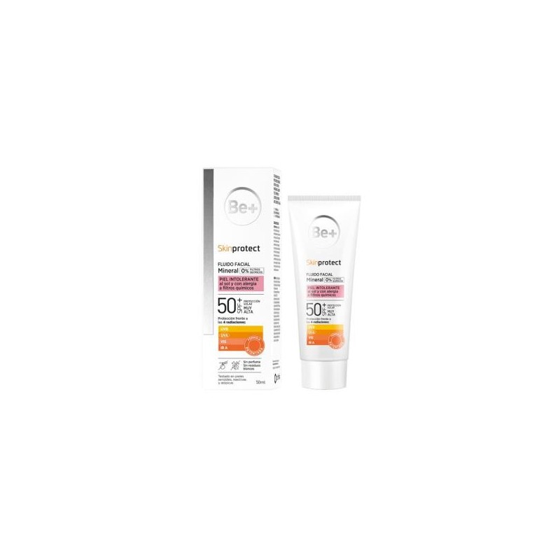 BE+  MINERAL FACIAL P/INTOL spf 50+ FLUIDO 50ml