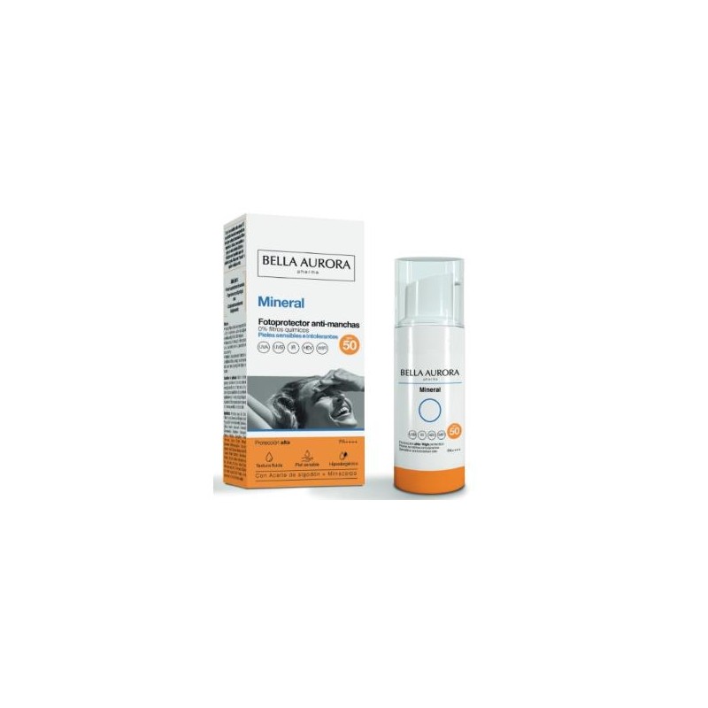 SOLAR MINERAL SPF50 antimanchas piel sensible 50ml SOLAR MINERAL SPF50 antimanchas piel sensible 50ml