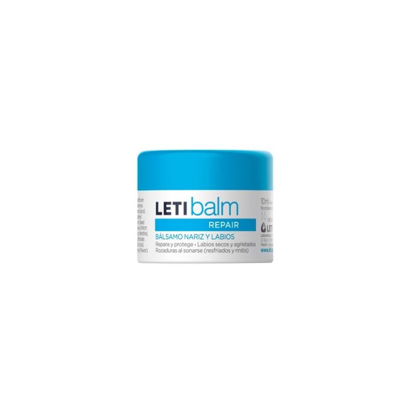 LETI LETIBALM REPAIR BALSAMO NARIZ-LABIOS TARRO 10ml LETI LETIBALM REPAIR BALSAMO NARIZ-LABIOS TARRO 10ml