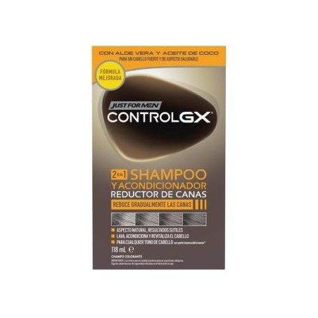 JUST FOR MEN CONTROL GX REDU CANAS champ-aco 118 ml