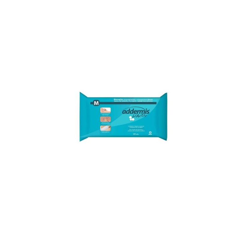 ADDERMIS BIACTIV MANOPLA impregnada 40un ADDERMIS BIACTIV MANOPLA impregnada 40un