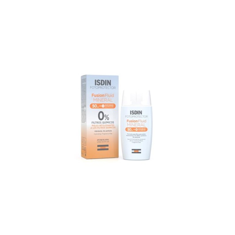 ISDIN FOTOPROTECTOR MINERAL FUSION FLUID 50+ 50ml. ISDIN FOTOPROTECTOR MINERAL FUSION FLUID 50+ 50ml.