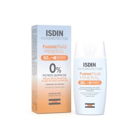 ISDIN FOTOPROTECTOR MINERAL FUSION FLUID 50+ 50ml.