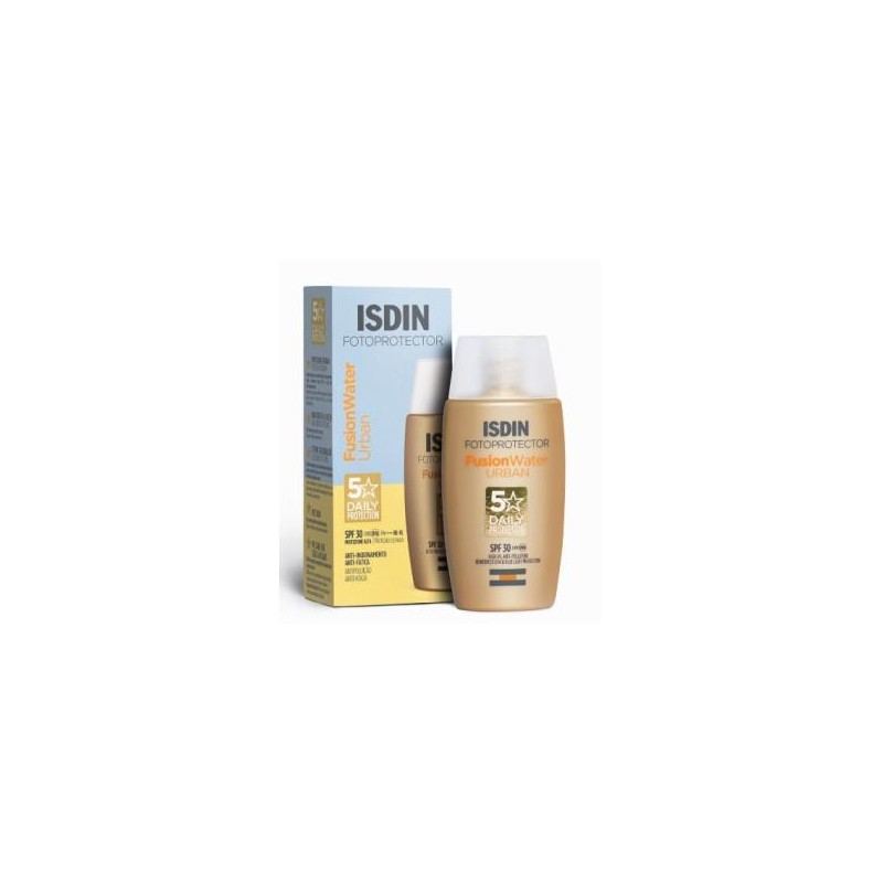 ISDIN FOTOPROTECTOR FUSION WATER URBAN SPF30 50ml. ISDIN FOTOPROTECTOR FUSION WATER URBAN SPF30 50ml.
