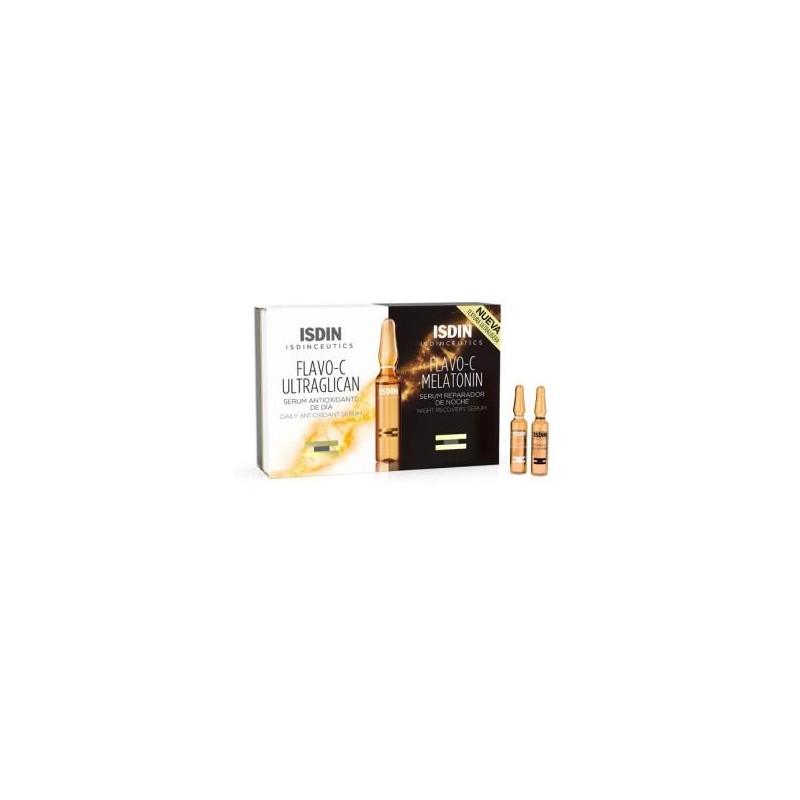 ISDIN PACK FLAVO C ULTRAGLICAN + FLAVO C MELATONIN 10+10 ISDIN PACK FLAVO C ULTRAGLICAN + FLAVO C MELATONIN 10+10