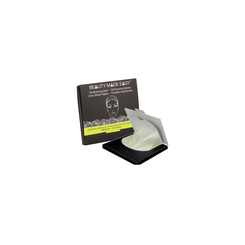 BEAUTY MADE EASY PAPELES MATIFICANTES te verde 80hojas. BEAUTY MADE EASY PAPELES MATIFICANTES te verde 80hojas.