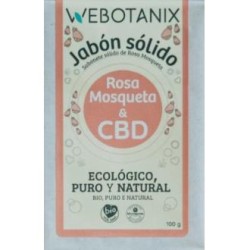 JABON SOLIDO CBD-ROSA MOSQUETA 100gr BIO VEGAN