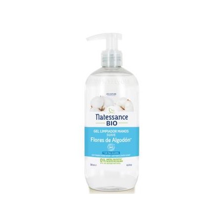GEL FLOR ALGODON limpiador manos 500ml BIO