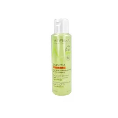 A-DERMA EXOMEGA CONTROL gel limpiador 2en1 500ml.