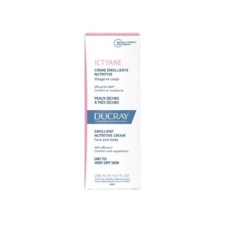 ICTYANE crema emoliente nutritiva 200ml.