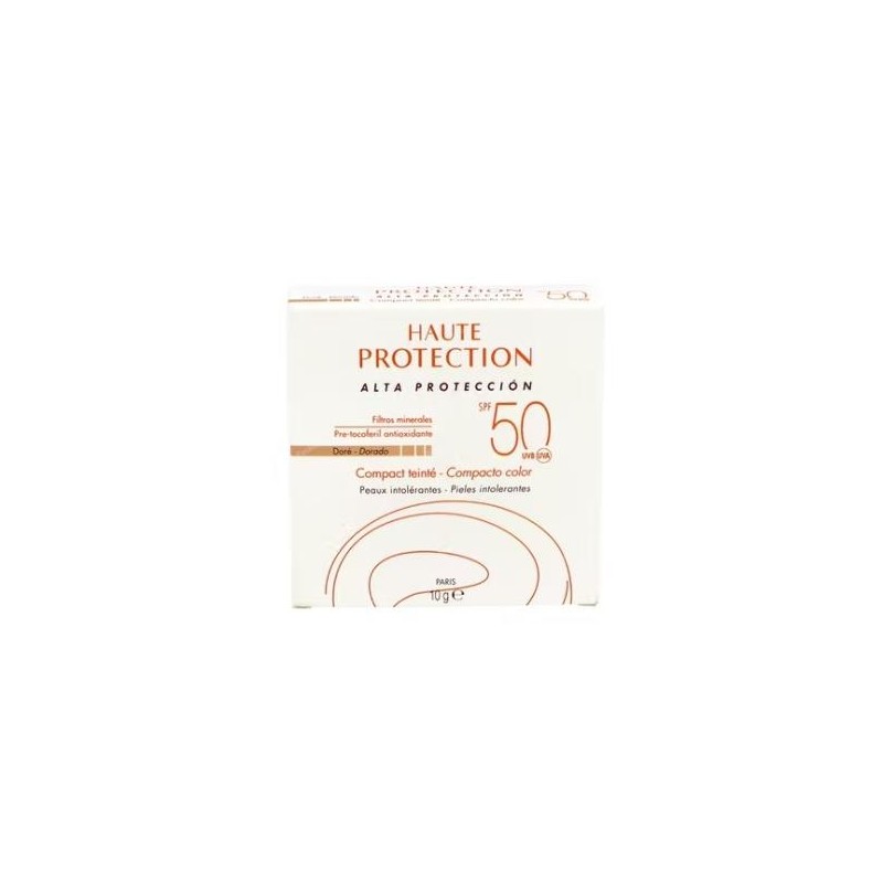 AVENE MAQUILLAJE COMPACTO COLOREADO SPF 50 dorado 10gr. AVENE MAQUILLAJE COMPACTO COLOREADO SPF 50 dorado 10gr.