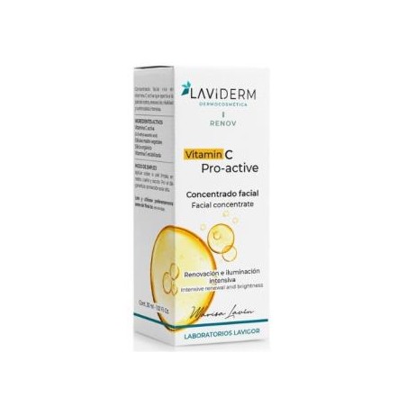 LAVIGOR LAVIDERM VITAMINA C PRO-ACTIVE facial 30ml.