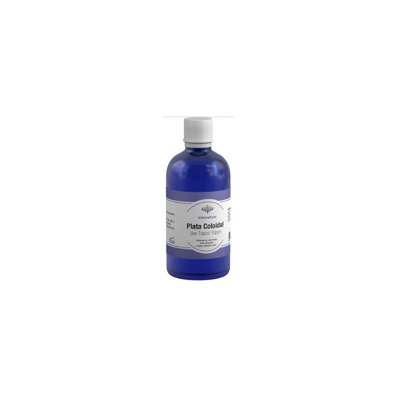 INTERNATURE PLATA COLOIDAL 10ppm uso topico 100ml. INTERNATURE PLATA COLOIDAL 10ppm uso topico 100ml.