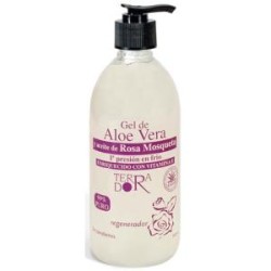 DERBOS GEL ALOE VERA Y ROSA MOSQUETA 500ml.