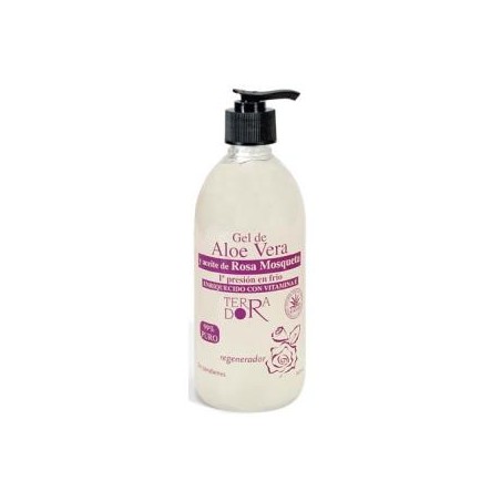 DERBOS GEL ALOE VERA Y ROSA MOSQUETA 500ml.