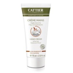CATTIER CREMA DE MANOS con arcilla blanca 75ml.