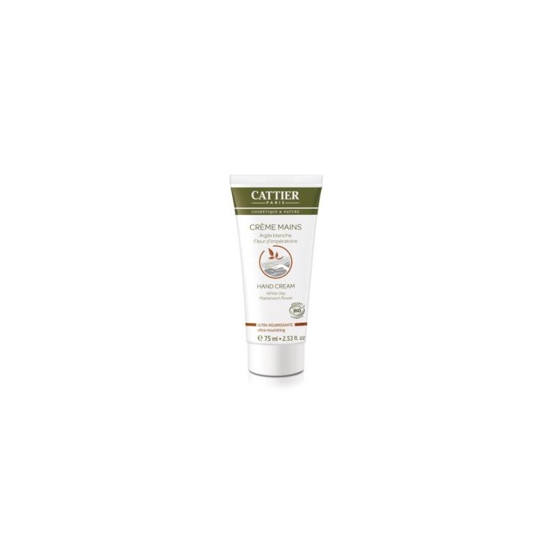 CATTIER CREMA DE MANOS con arcilla blanca 75ml. CATTIER CREMA DE MANOS con arcilla blanca 75ml.