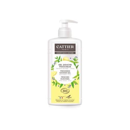 CATTIER GEL DE DUCHA REFRESCANTE verbena-citrus 887ml.