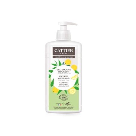 CATTIER GEL DE DUCHA SUAVIZANTE te matcha-yuzu 887ml.