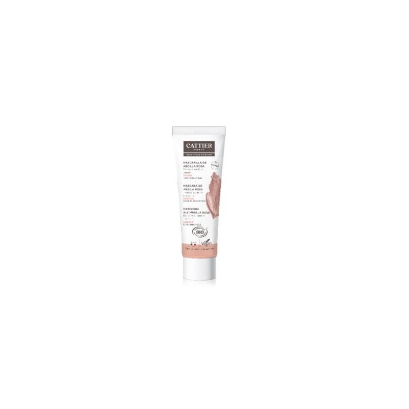 CATTIER MASCARILLA DE ARCILLA ROSA piel sensible 100ml. CATTIER MASCARILLA DE ARCILLA ROSA piel sensible 100ml.