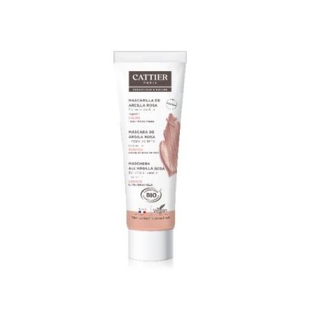 CATTIER MASCARILLA DE ARCILLA ROSA piel sensible 100ml.
