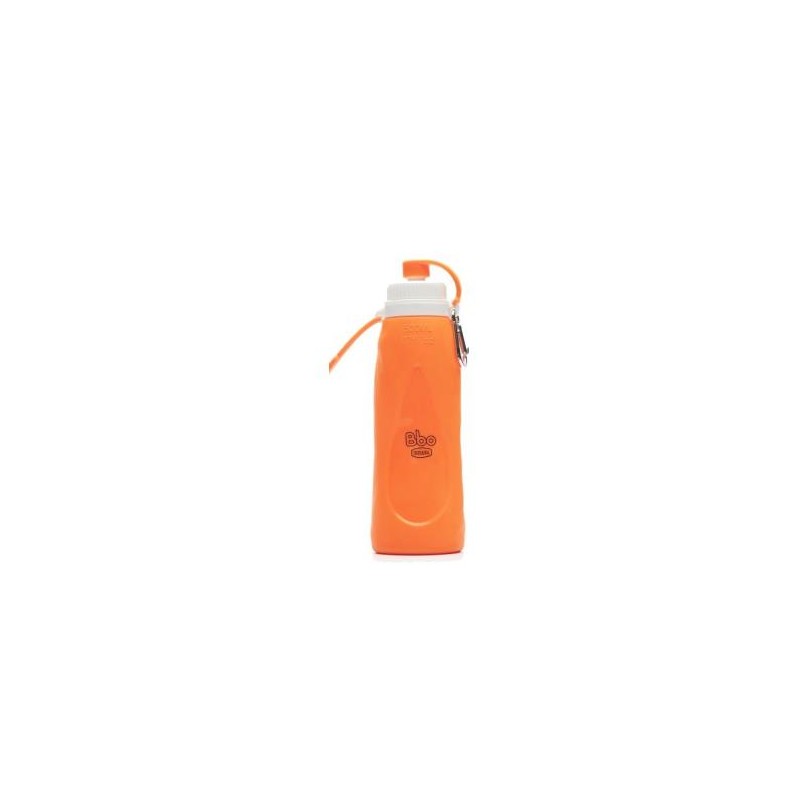 IRISANA BOTELLA SILICONA PLEGABLE naranja 500m BBO17.500.N