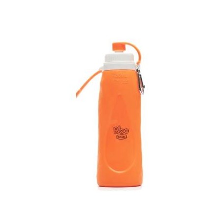 IRISANA BOTELLA SILICONA PLEGABLE naranja 500m BBO17.500.N