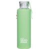 IRISANA BOTELLA VIDRIO BBO VERDE con silicona 550ml.