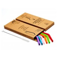 IRISANA PAJITAS REUTILIZABLES DE SILICONA  6uds. IR115