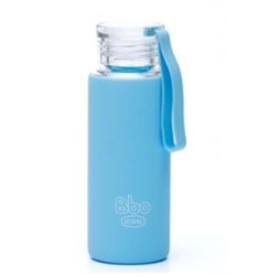 IRISANA BOTELLA BOROSILICATO con silicona azul 330ml. BBO4