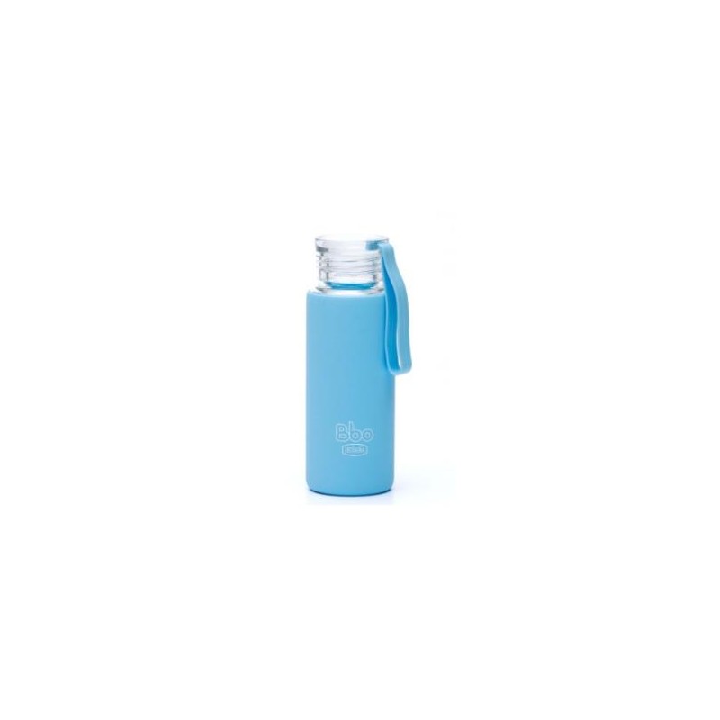 IRISANA BOTELLA BOROSILICATO con silicona azul 330ml. BBO4