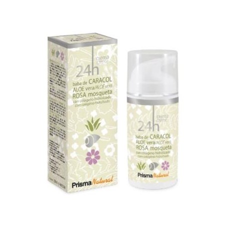 PRISMA NATURAL CREMA BABA DE CARACOL+aloe+rosa m. 100ml FPS15