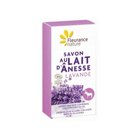 FLEURANCE NATURE JABON LECHE DE BURRA con AE lavanda 100gr.