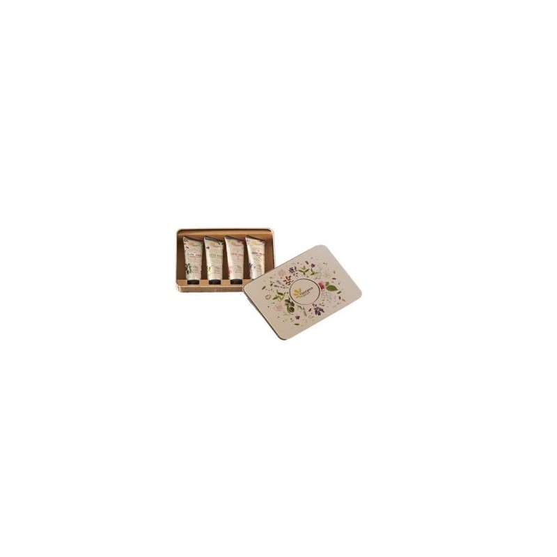 FLEURANCE NATURE COFRE BEIGE cuarteto de cremas de manos FLEURANCE NATURE COFRE BEIGE cuarteto de cremas de manos