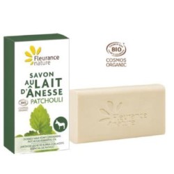 FLEURANCE NATURE JABON LECHE DE BURRA con patchouli pastilla 100gr.