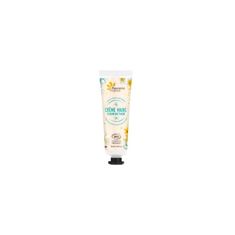 FLEURANCE NATURE CREMA DE MANOS flor de tiare 30ml. FLEURANCE NATURE CREMA DE MANOS flor de tiare 30ml.