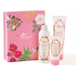 FLEURANCE NATURE COFRE ROSA leche corp+agua micelar+crema hidratan