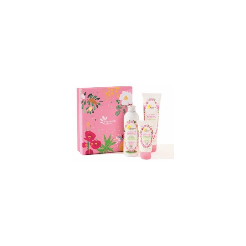 FLEURANCE NATURE COFRE ROSA leche corp+agua micelar+crema hidratan FLEURANCE NATURE COFRE ROSA leche corp+agua micelar+crema hidratan