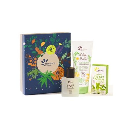 FLEURANCE NATURE COFRE HOMBRE gel ducha verbena+perfume+jabon