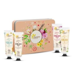 FLEURANCE NATURE COFRE MELOCOTON cuarteto de crema de manos 4uds.