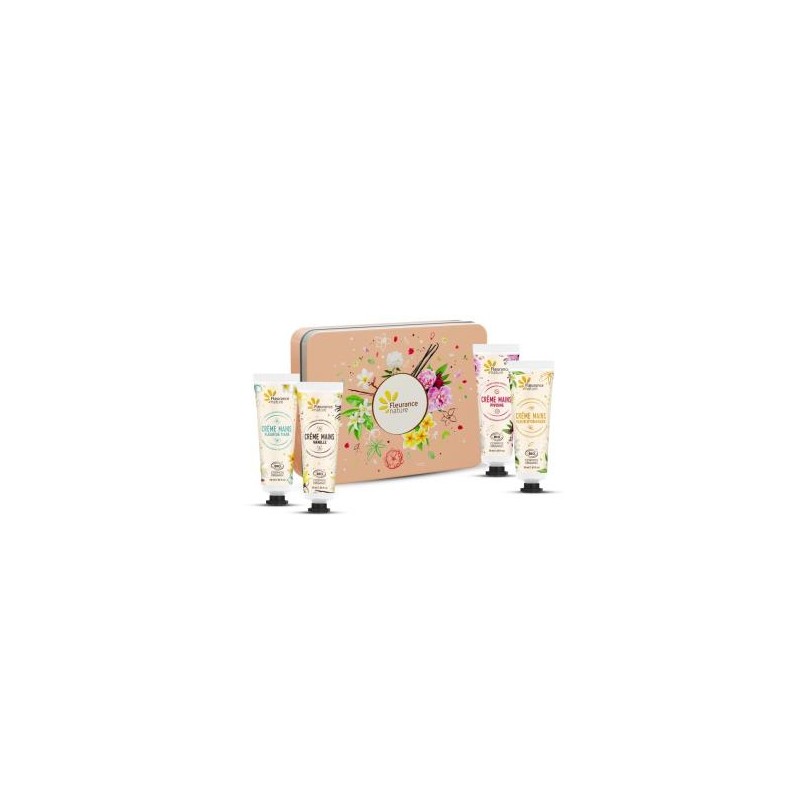 FLEURANCE NATURE COFRE MELOCOTON cuarteto de crema de manos 4uds. FLEURANCE NATURE COFRE MELOCOTON cuarteto de crema de manos 4uds.