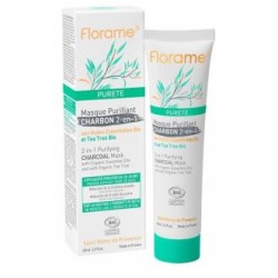 FLORAME PURETE MASCARA PURIFICANTE al carbon 2en1 65ml.