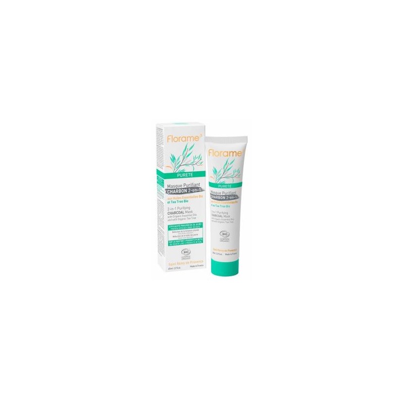 FLORAME PURETE MASCARA PURIFICANTE al carbon 2en1 65ml. FLORAME PURETE MASCARA PURIFICANTE al carbon 2en1 65ml.
