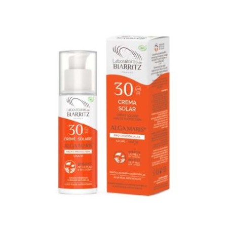 ALGA MARIS - LAB. BIARRITZ CREMA SOLAR facial SPF30 50ml. BIO