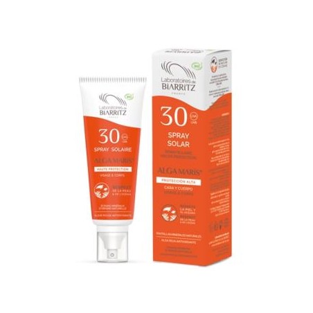 ALGA MARIS - LAB. BIARRITZ SPRAY SOLAR cara y cuerpo SPF30 100ml. BIO