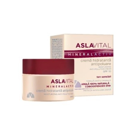 ASLA VITAL (Dra. Ana Aslan) CREMA HIDRATANTE ANTICONTAMINACION FPS 10 50ml.